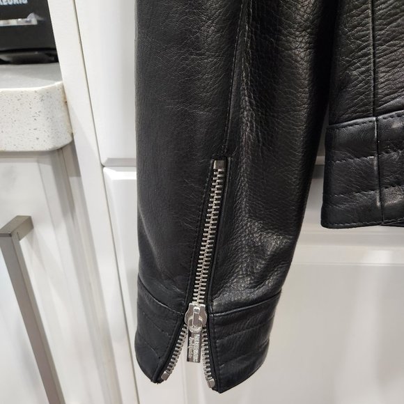 Dirk Bikkembergs Sport Couture Lamb Leather Shearling Jacket - Picture 10 of 16